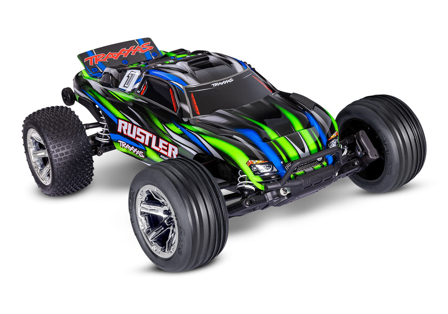 Traxxas 1/10 Rustler 2WD BL-2S Clipless Body Ready To Run