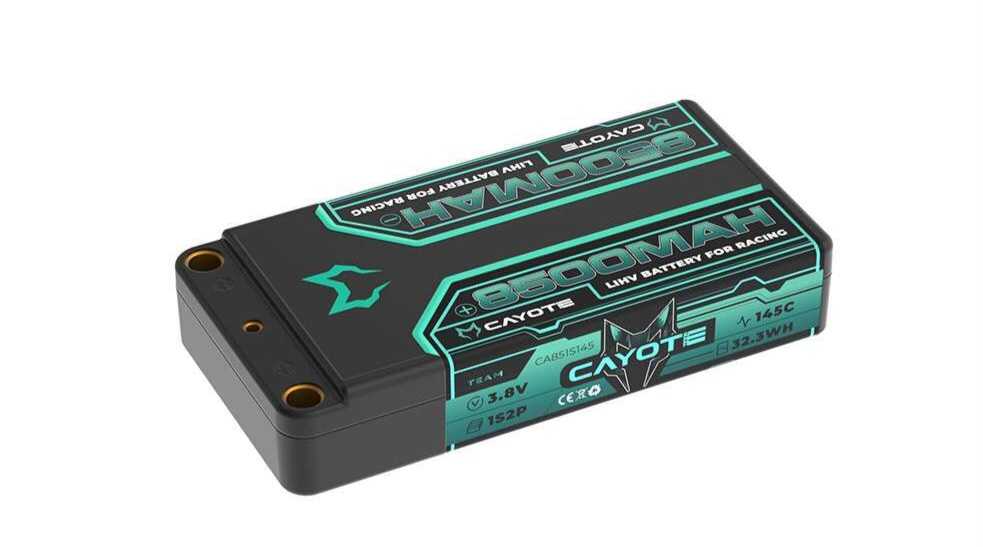 Cayote 1S 145C LCG Shorty LiHV Battery (3.8V/8500mAh) w/5mm Bullets