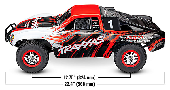 Traxxas Slash 4X4 VXL 1/10 4WD Short Course Truck Clipless Body RTR - FOX Edition