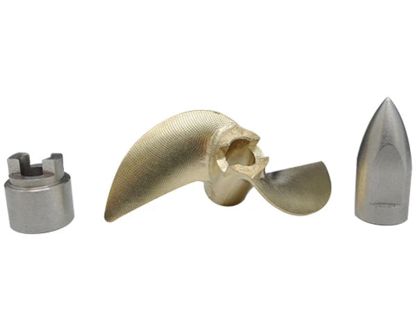 Hot Racing Brass Prop Set SS Bullet Nut Drive Dog Tra M41/Spartan