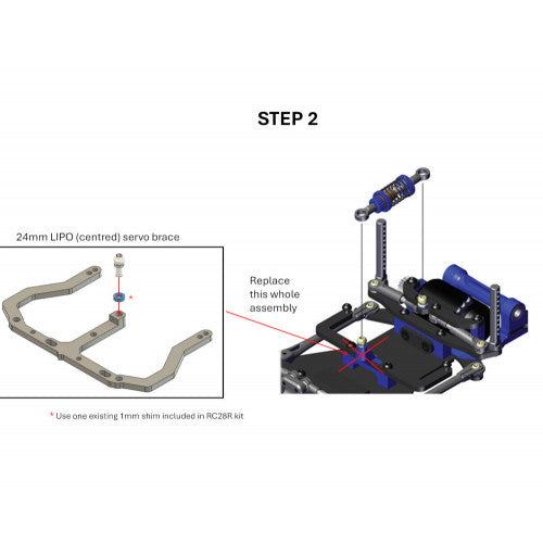 DAS Speed RC28R 24mm LiPo Servo Brace