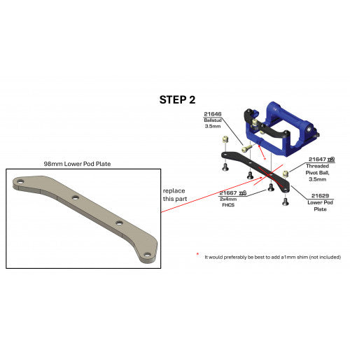 DAS Speed RC28R 98mm Conversion Kit