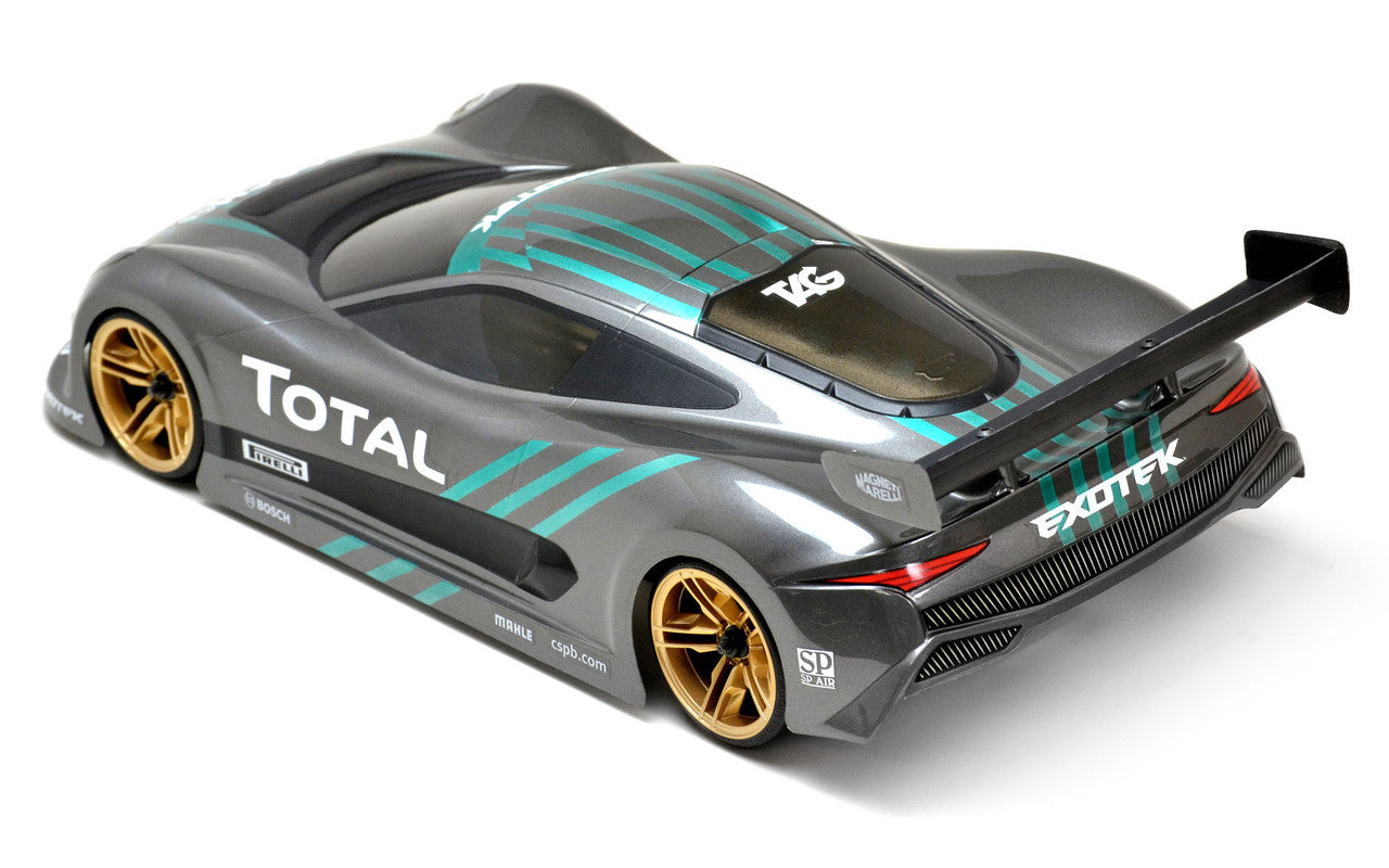 Exotek J-ZERO , 1/10 USGT RACE BODY, Clear Lexan w/ wing