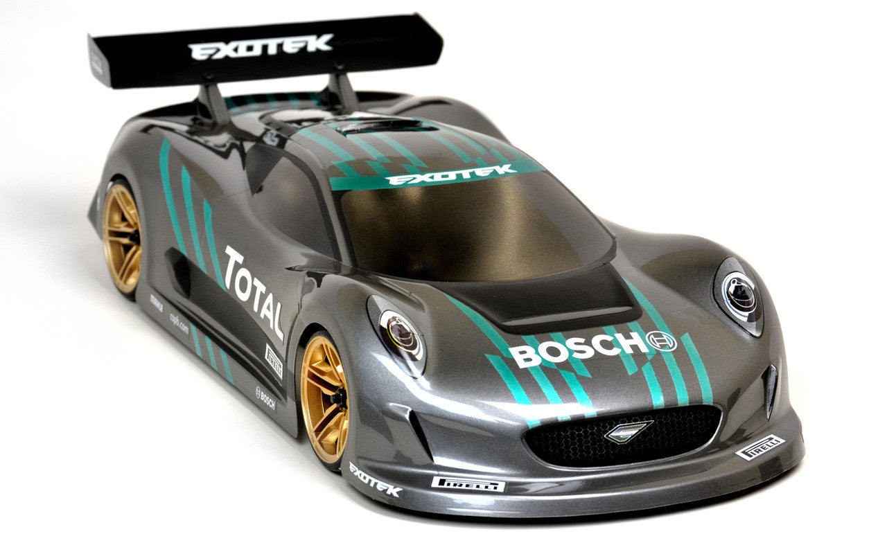 Exotek J-ZERO , 1/10 USGT RACE BODY, Clear Lexan w/ wing