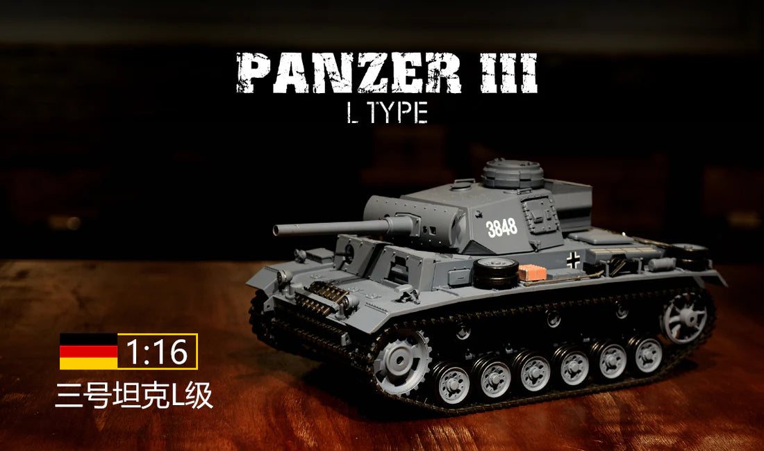 RC PRO Heng Long 1:16 German Panzer III type L RC Midium Tank