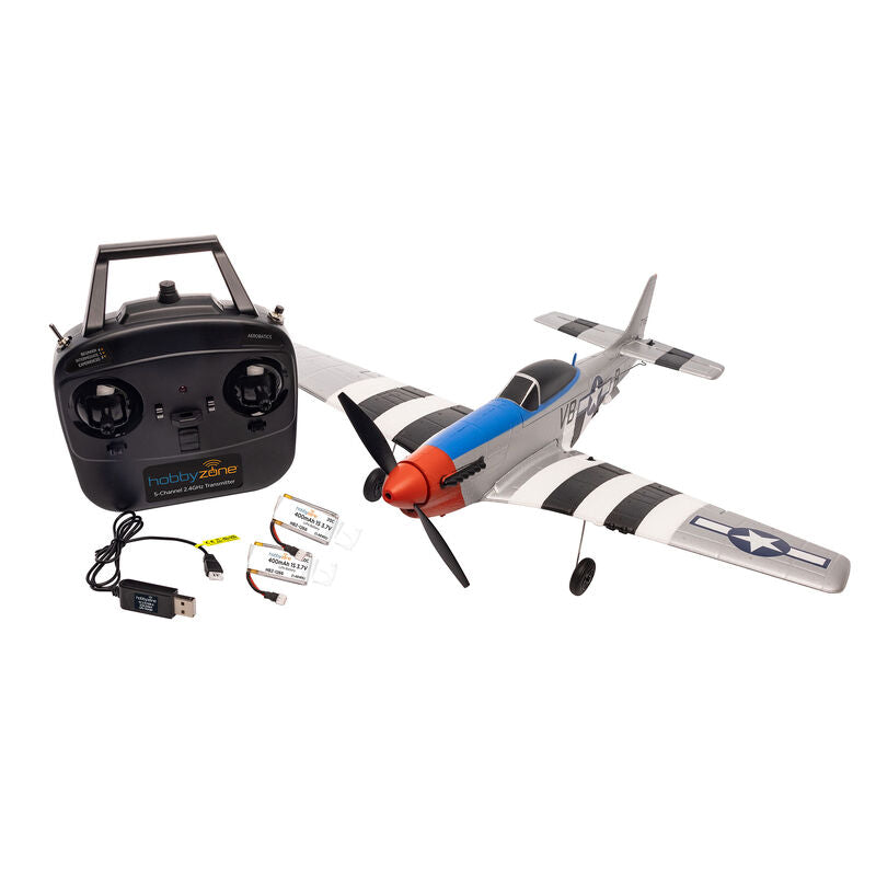 HobbyZone P-51D Mustang 450mm RTF with SAFE