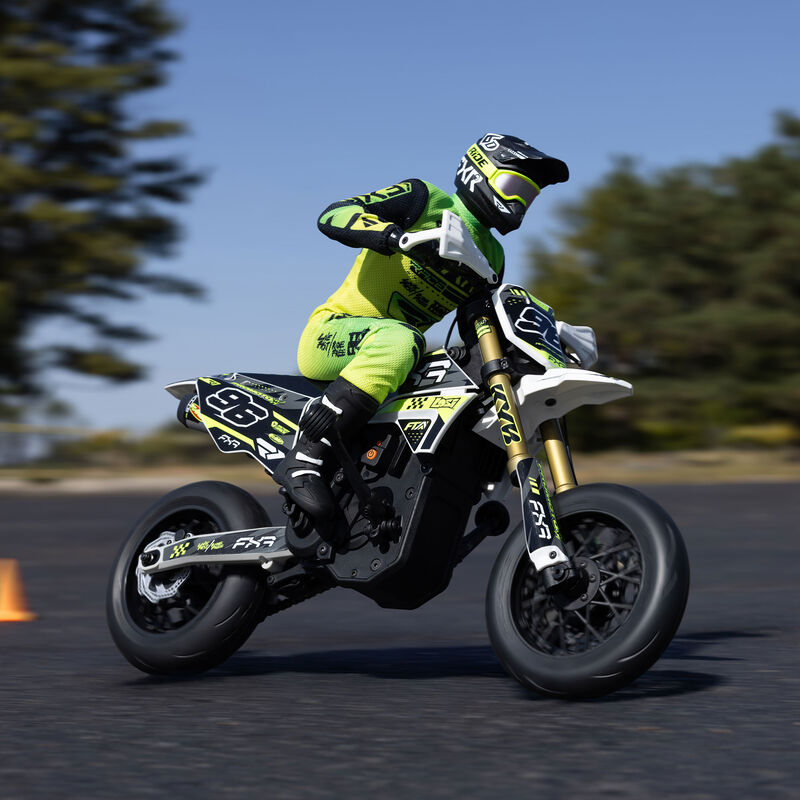 Team Losi 1/4 Promoto-SM FXR Supermoto Motorcycle RTR (Battery and Charger Included), White