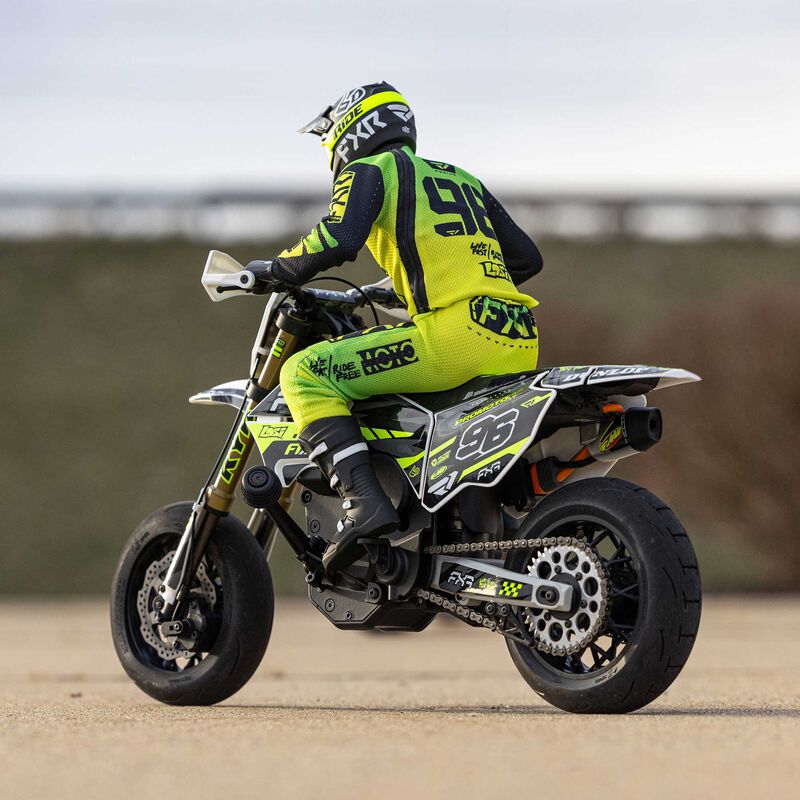Team Losi 1/4 Promoto-SM FXR Supermoto Motorcycle RTR (Battery and Charger Included), White