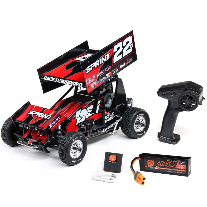 Team Losi 1/10 22S Sprint 2WD Brushless RTR (Battery & Charger Included), Red