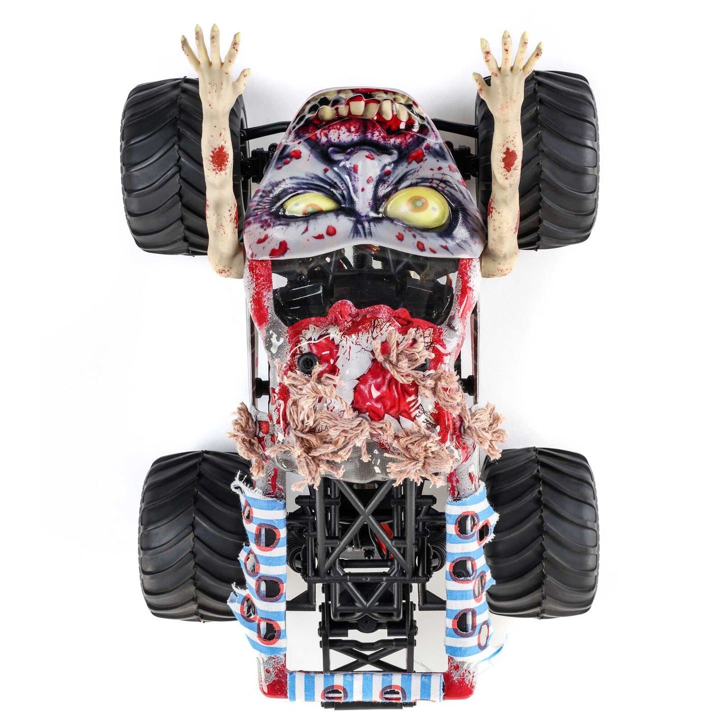 ***Pre-Order*** Team Losi 1/18 Mini LMT Zombie 2S 4X4 RTR Brushed Monster Truck (Battery & Charger Included), Red