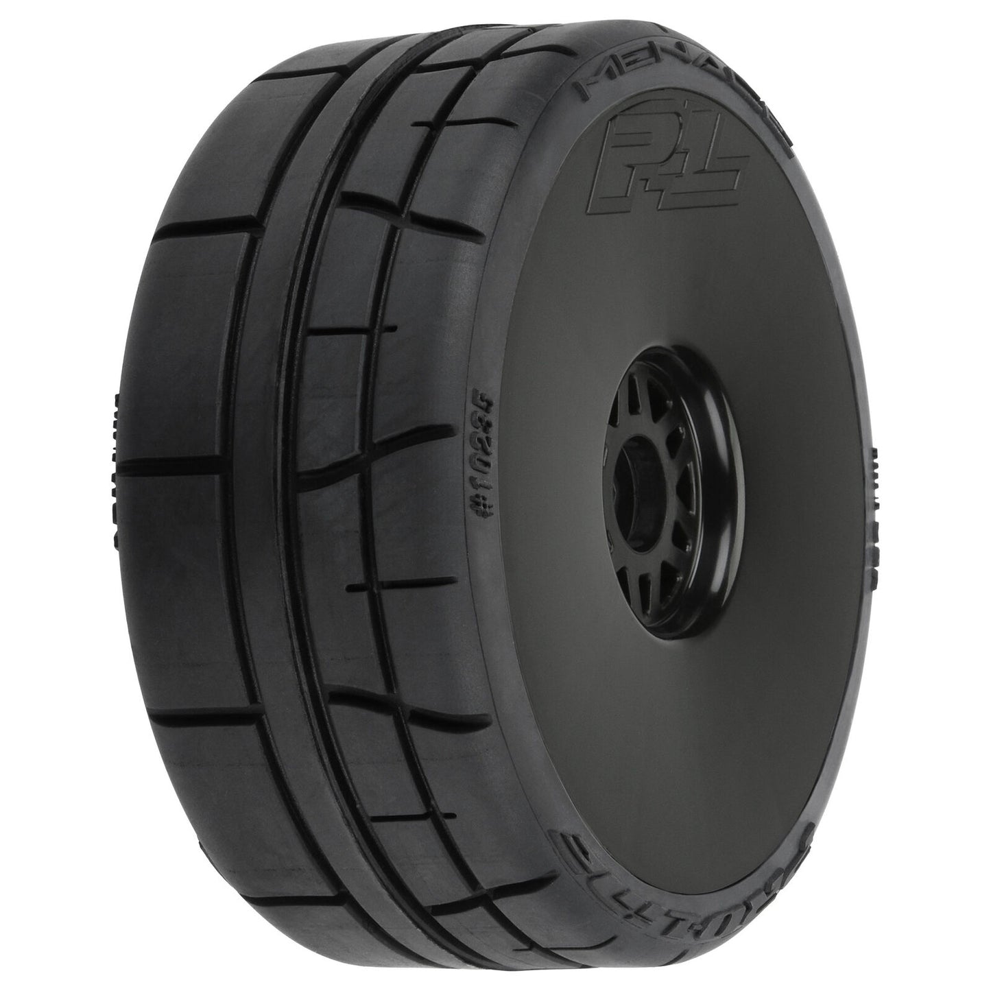Proline 1/8 Menace HP BELTED Speed Run F/R Tires Mounted 17mm Black (2)