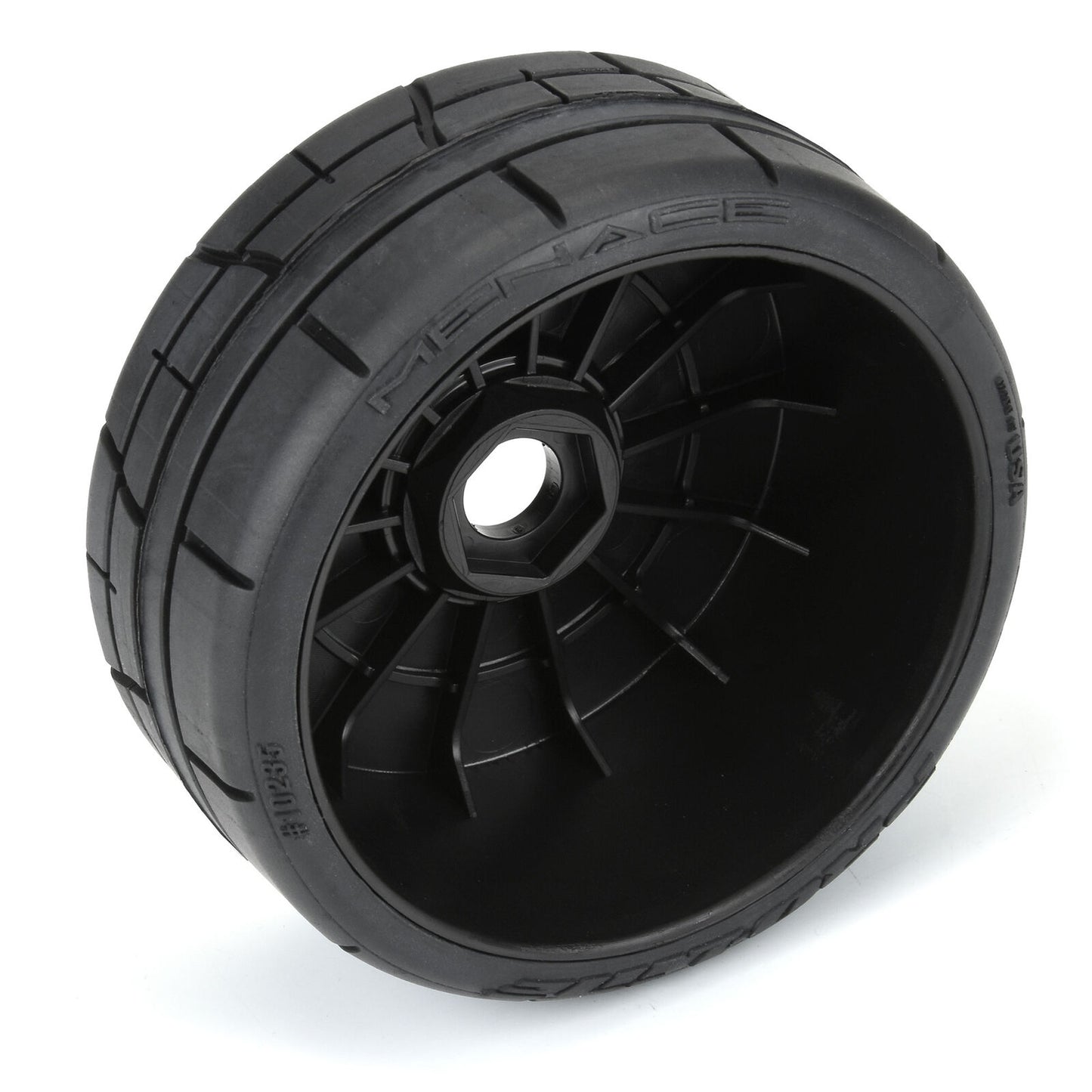 Proline 1/8 Menace HP BELTED Speed Run F/R Tires Mounted 17mm Black (2)