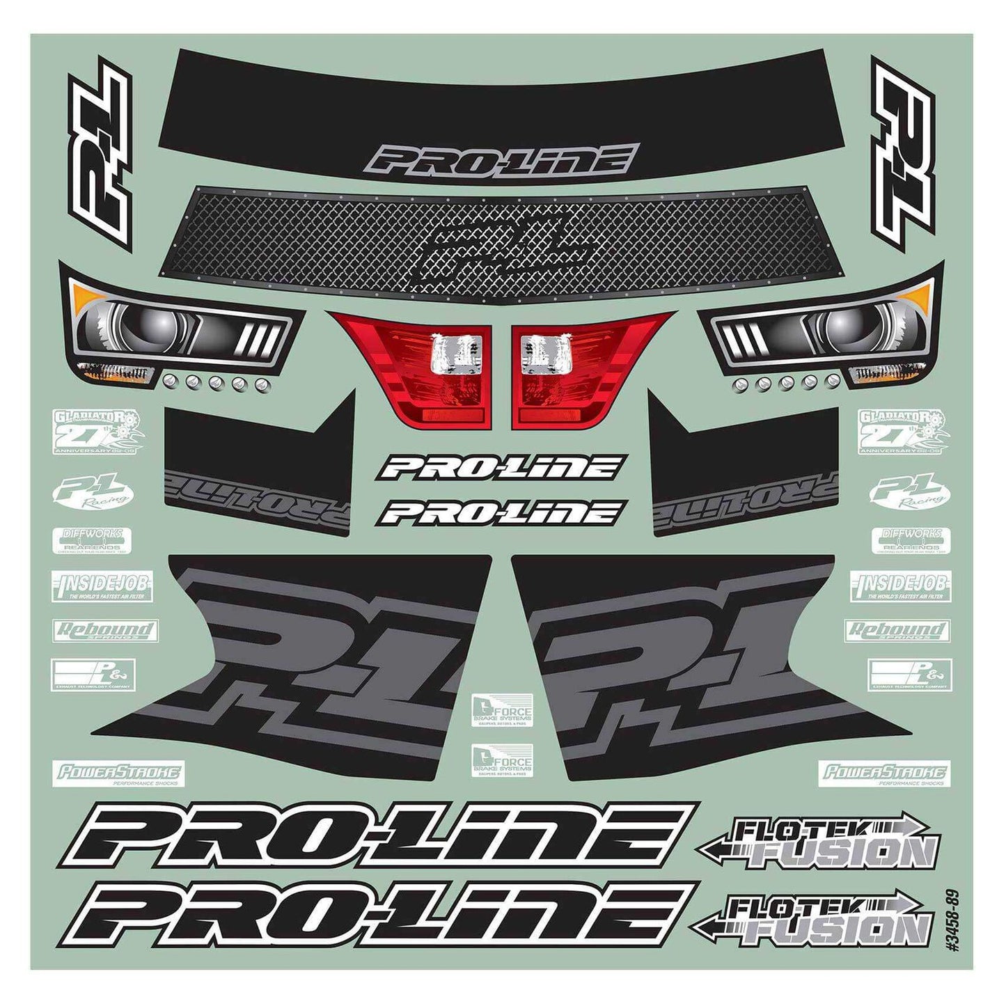 Proline 1/10 Pre-Cut Flo-Tek Fusion Clear Body: Short Course