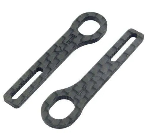 RC Maker Horizontal Rear Post Body Mounts Ultra Lite - Carbon Extenstions