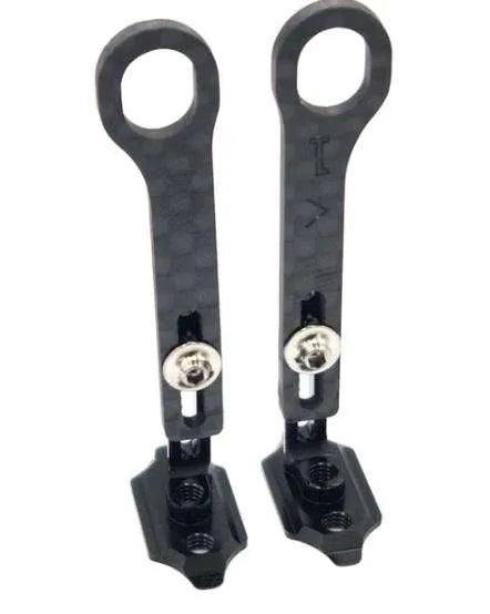 RC Maker Horizontal Rear Post Body Mounts Ultra Lite - Mounts w/GR.5 TiScrews