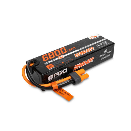 Spektrum 11.1V 6800mAh 3S 120C Smart G2 Pro Basher LiPo Battery: IC5