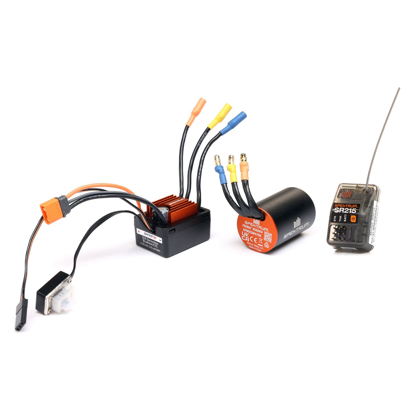 Spektrum Firma Brushless Motor / ESC / Receiver Combo, 4500Kv: NASCAR