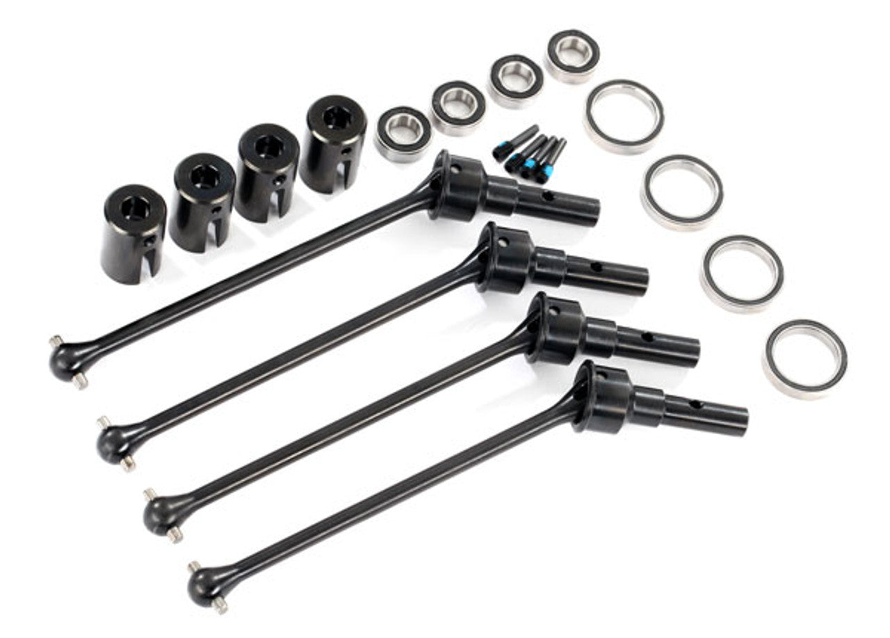 Traxxas 8996X Front/Rear Steel Constant Velocity Driveshafts, WideMaxx