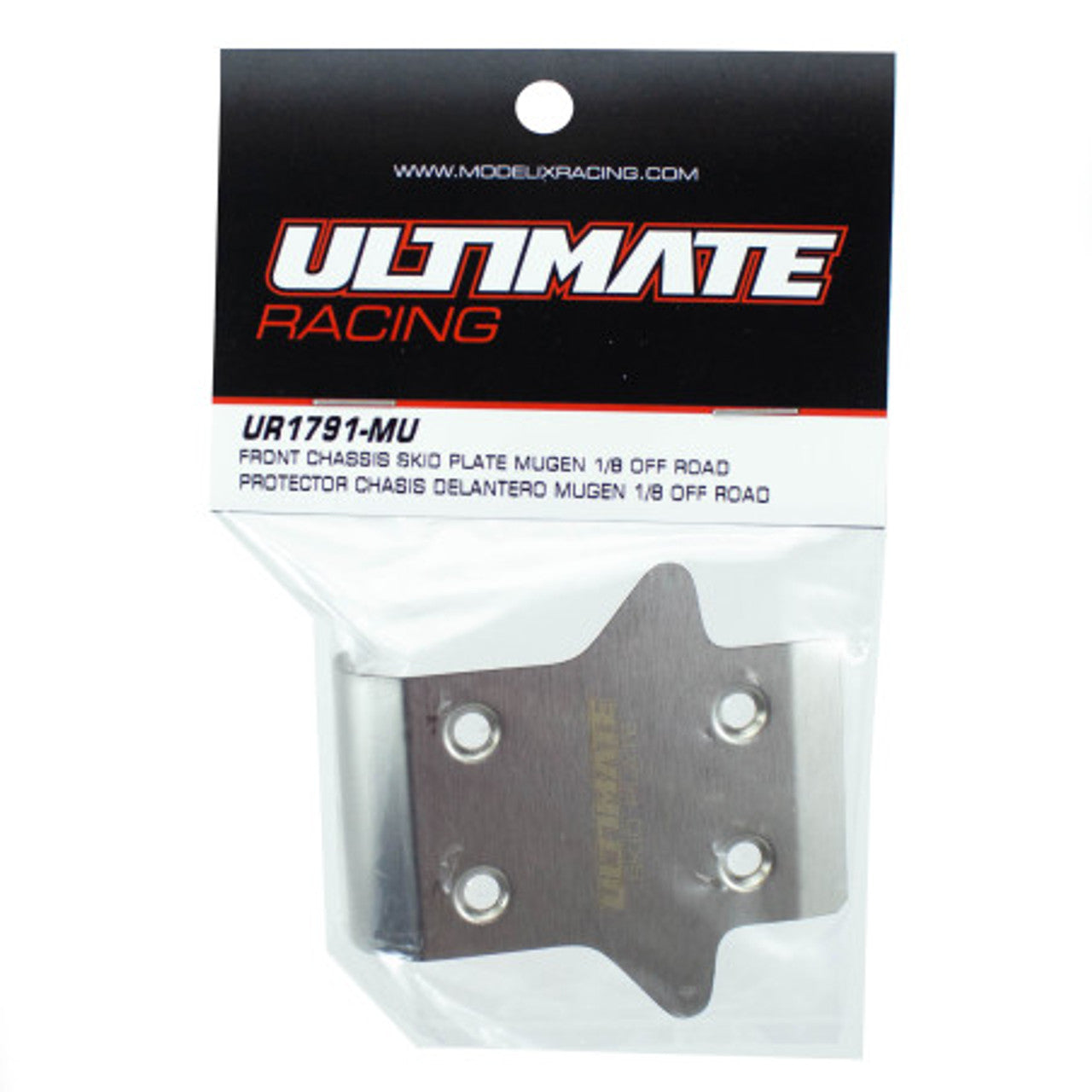 Ultimate Racing Front Chassis Skid Plate Mugen 1/8 Off Road