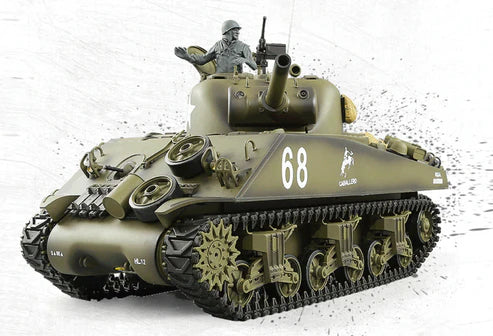 RC PRO Heng Long V6.0 1-16 U.S.A M4A3 "Sherman" RC Tank (BB AND IR)