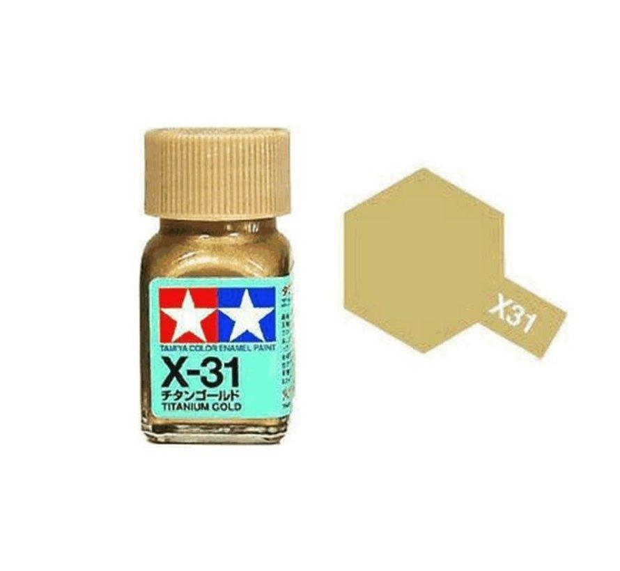 Tamiya Enamel Paint EX-31 Titanium Gold