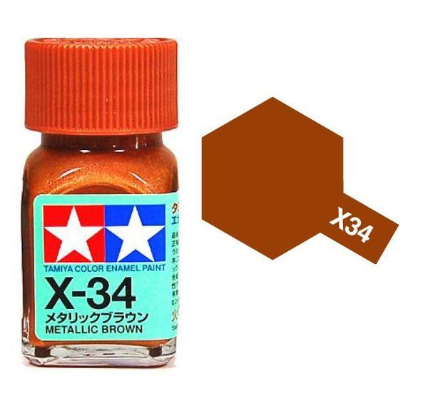 Tamiya Enamel Paint EX-34 Metallic Brown