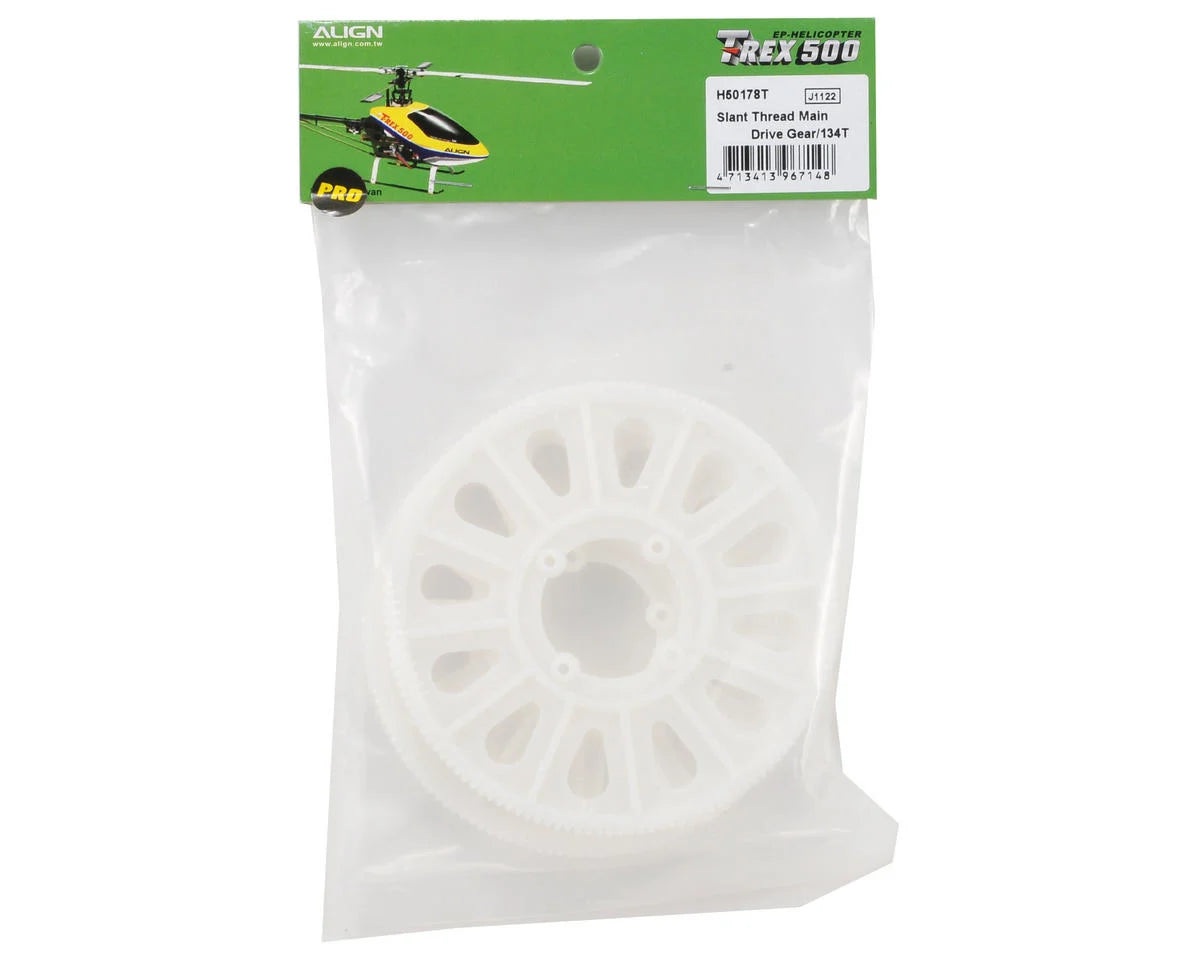 Align 500PRO Slant Thread Main Drive Gear (2) (134T)