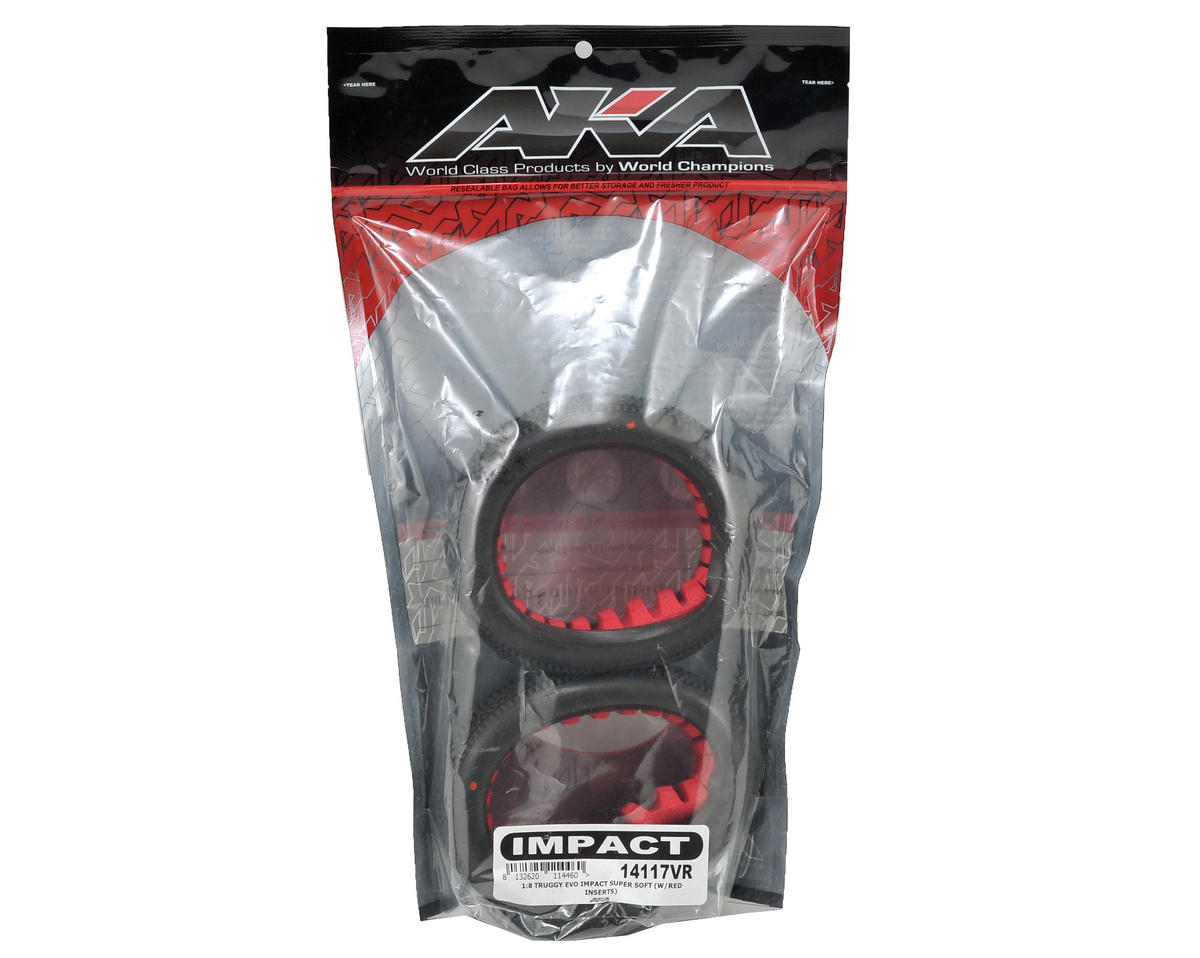 ***CLEARANCE AKA EVO Impact 1/8 Truggy Tires (2) (Super Soft)