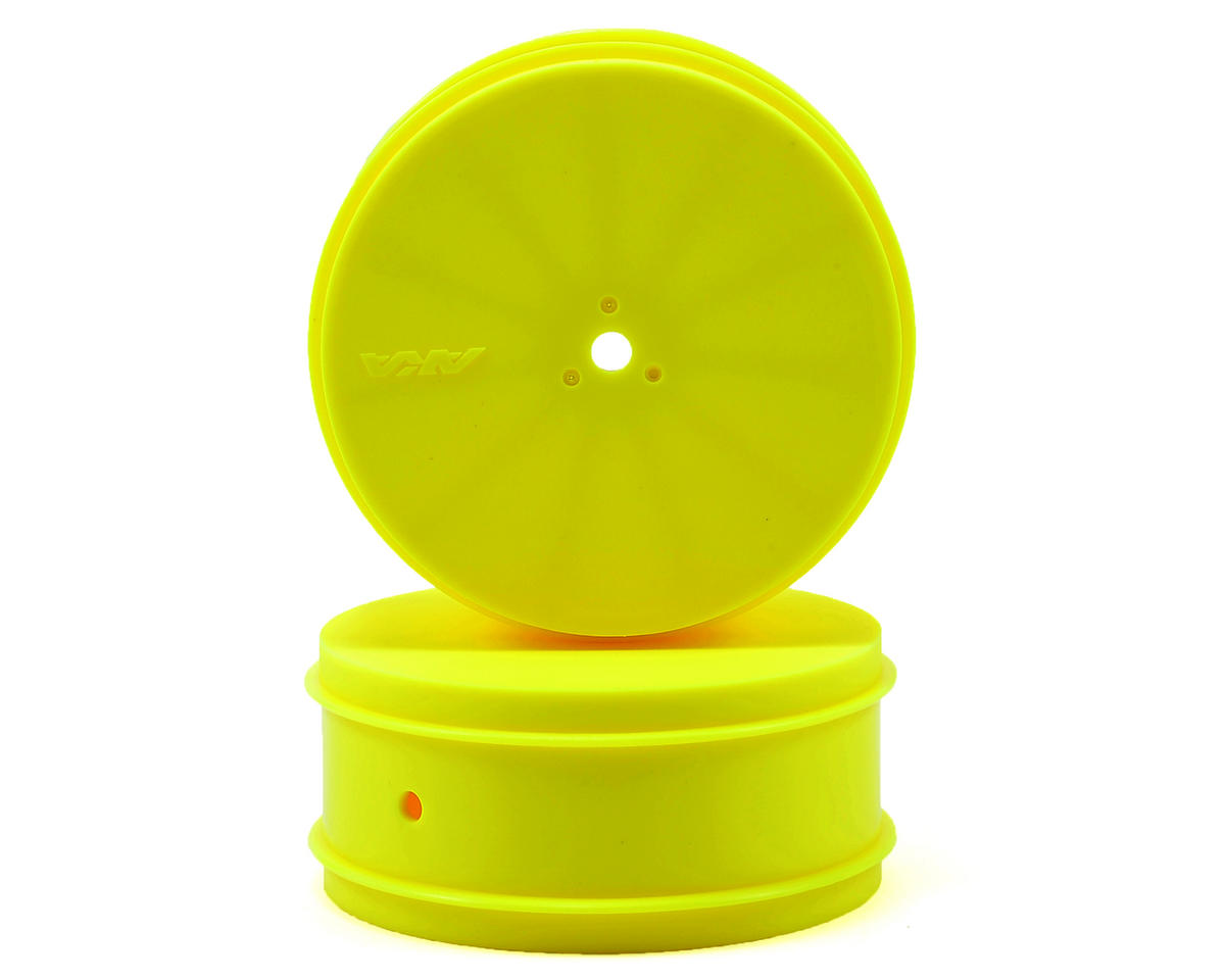 AKA 12mm Hex "EVO" 4WD Front Wheels (2) (22-4/D413) (Yellow)
