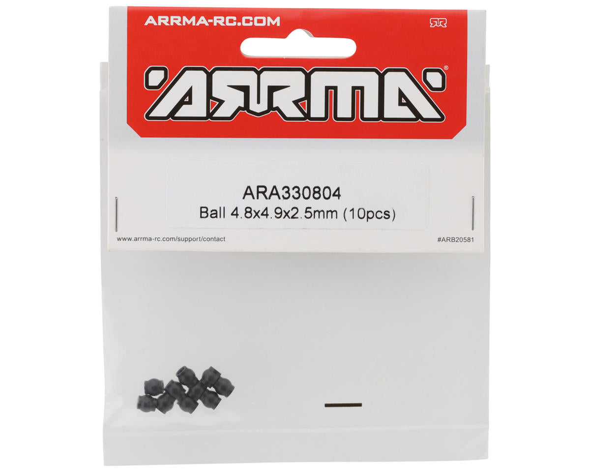 Arrma 4.8x4.9x2.5mm Hollow Ball (10)