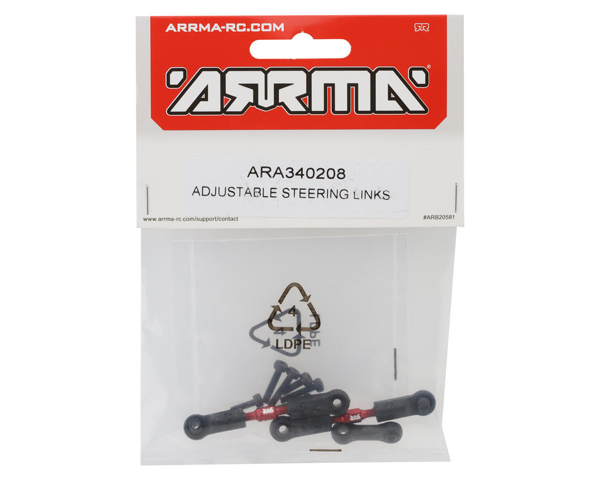Arrma Adjustable Aluminum Steering Links (Set A) (2)