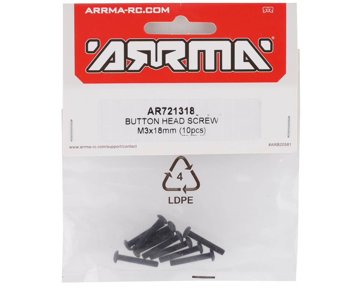 Arrma Button Head Screw (10) (3x18mm)