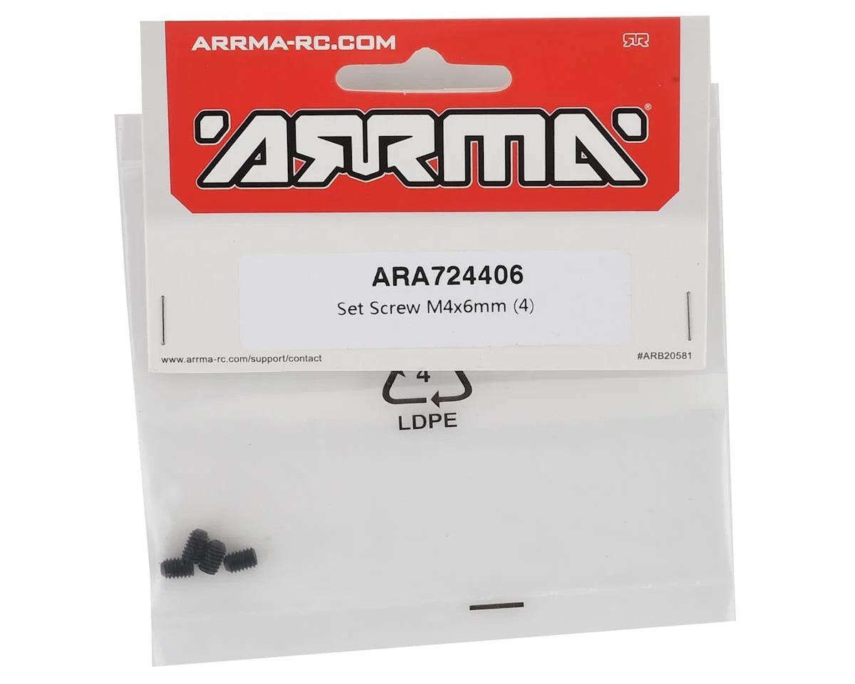 M4x6mm Set Screw (4) Arrma