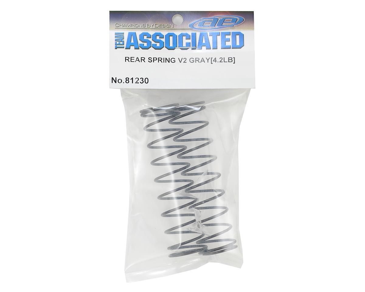 Team Associated RC8B Rear V2 Shock Spring Set (Gray - 4.2lb/in) (2)