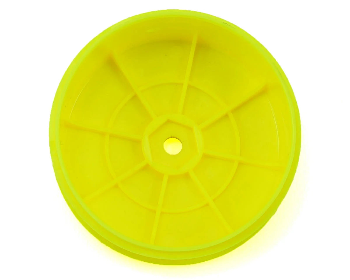 *CLEARANCE* Team Associated 12mm Hex 61mm 4WD Front Buggy Wheels (2) (Yellow)