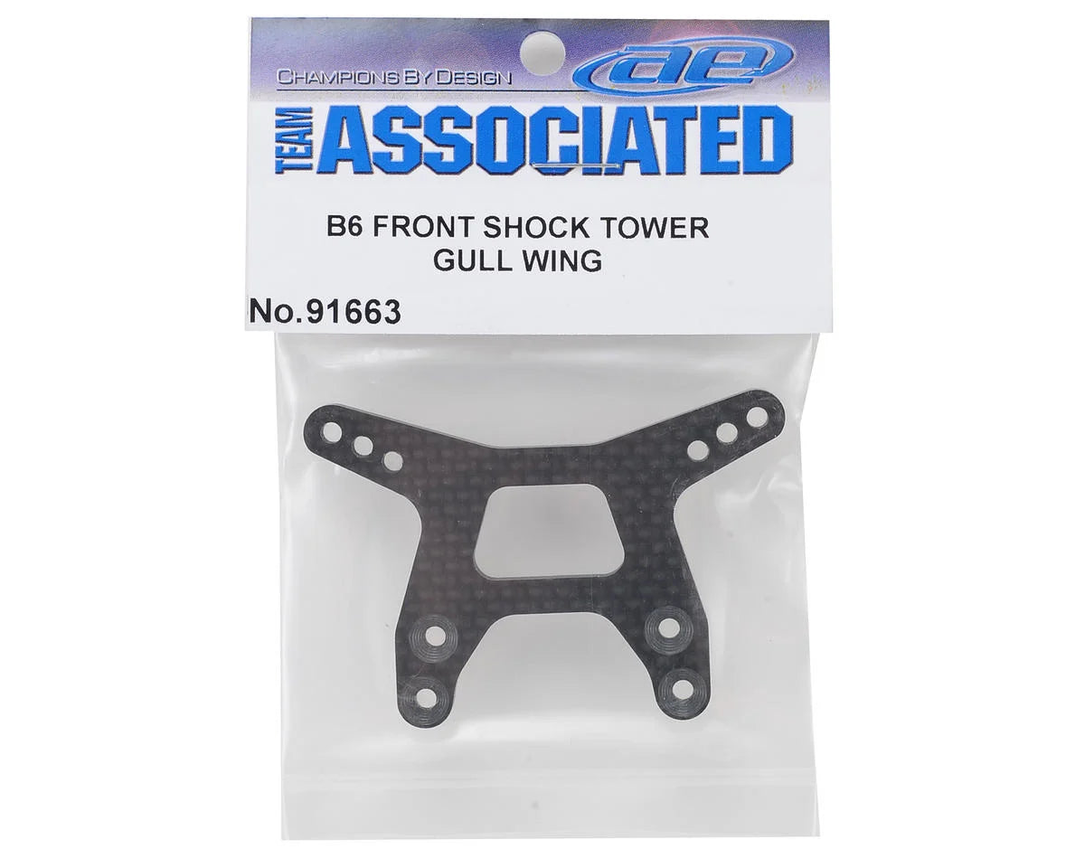 Team Associated B6/B6D Carbon Fiber "Gullwing" Front Shock Tower