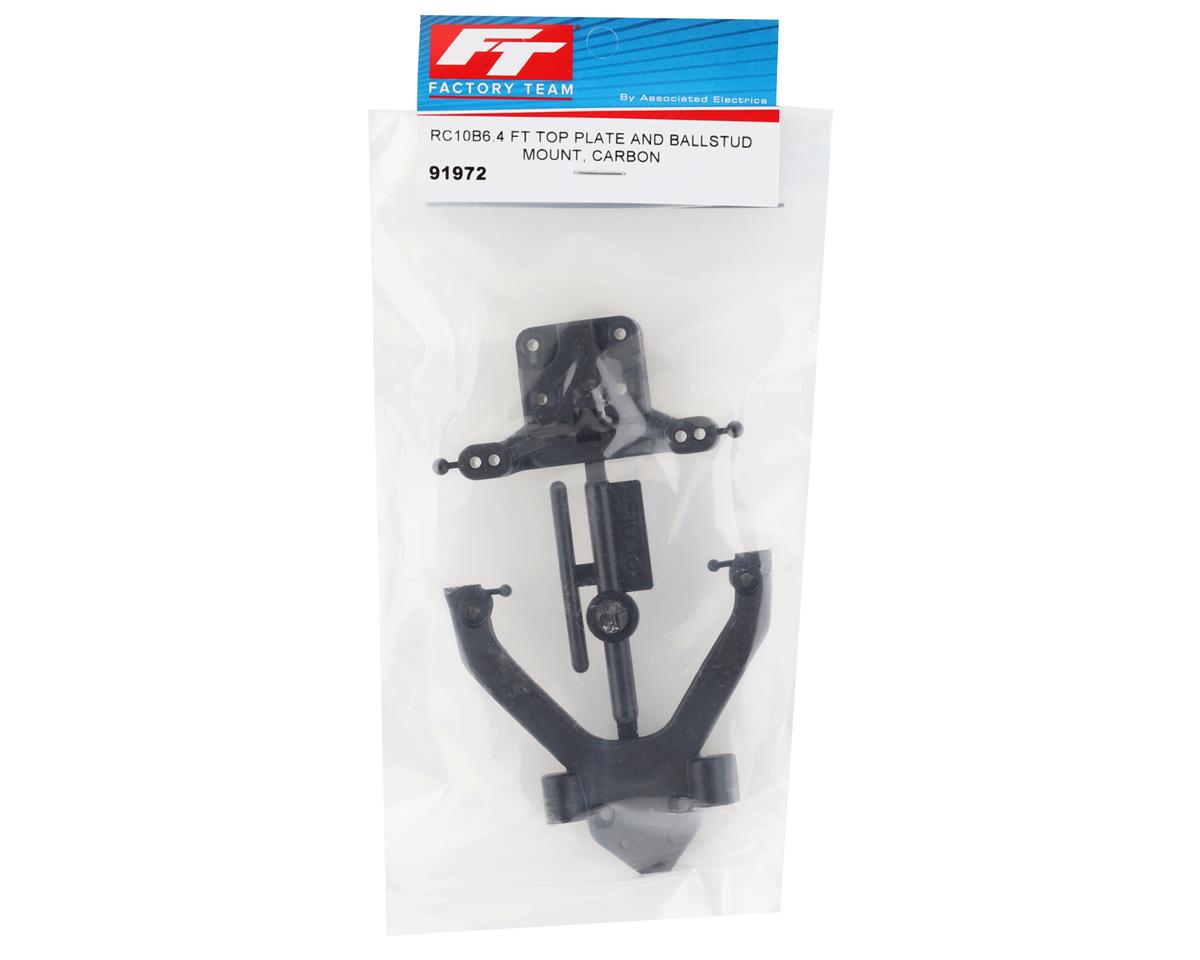 Team Associated B6.4/B6.4D Factory Team Top Plate & Ball Stud Mount (Carbon)