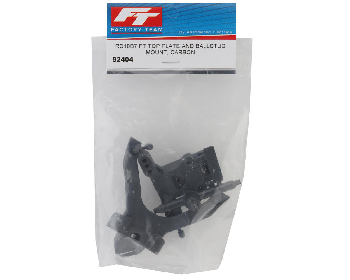 Team Associated RC10B7 Factory Team Carbon Top Plate & Ballstud Mount Set