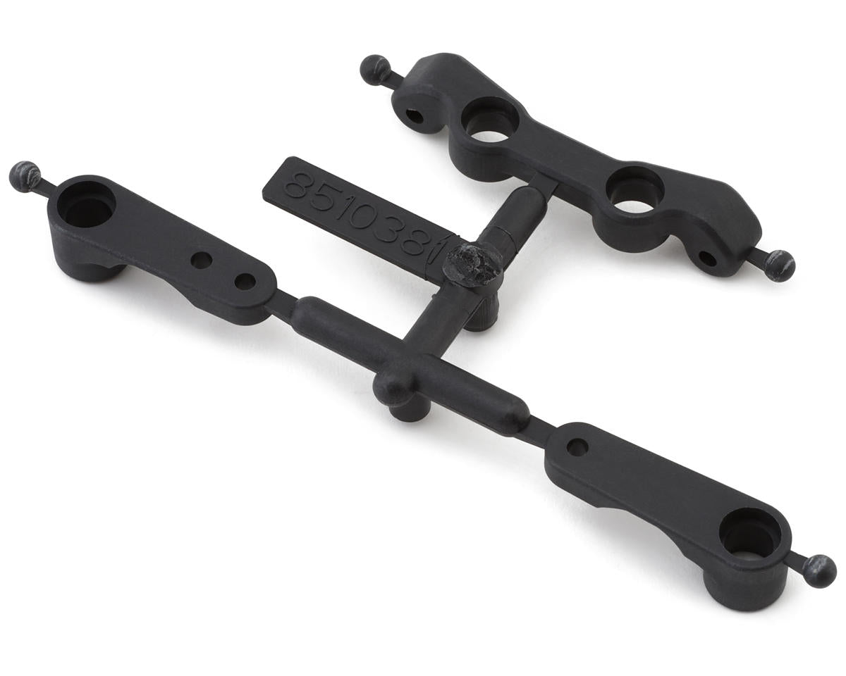Team Associated RC10B6.4/RC10B7 Factory Team Steering Bellcrank & Rack Set (Carbon)