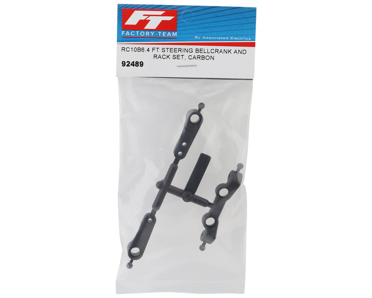 Team Associated RC10B6.4/RC10B7 Factory Team Steering Bellcrank & Rack Set (Carbon)