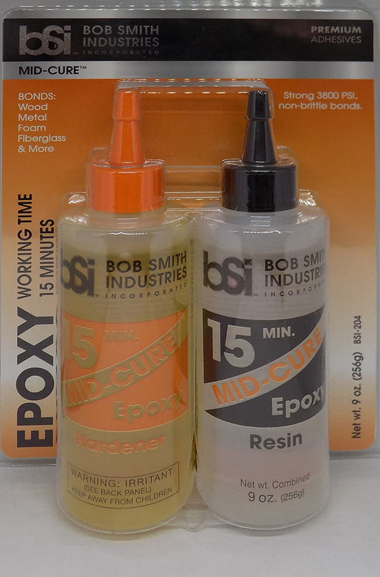 Bob Smith Industries 15 Minutes Mid Cure Epoxy 9 oz Size BSI 204
