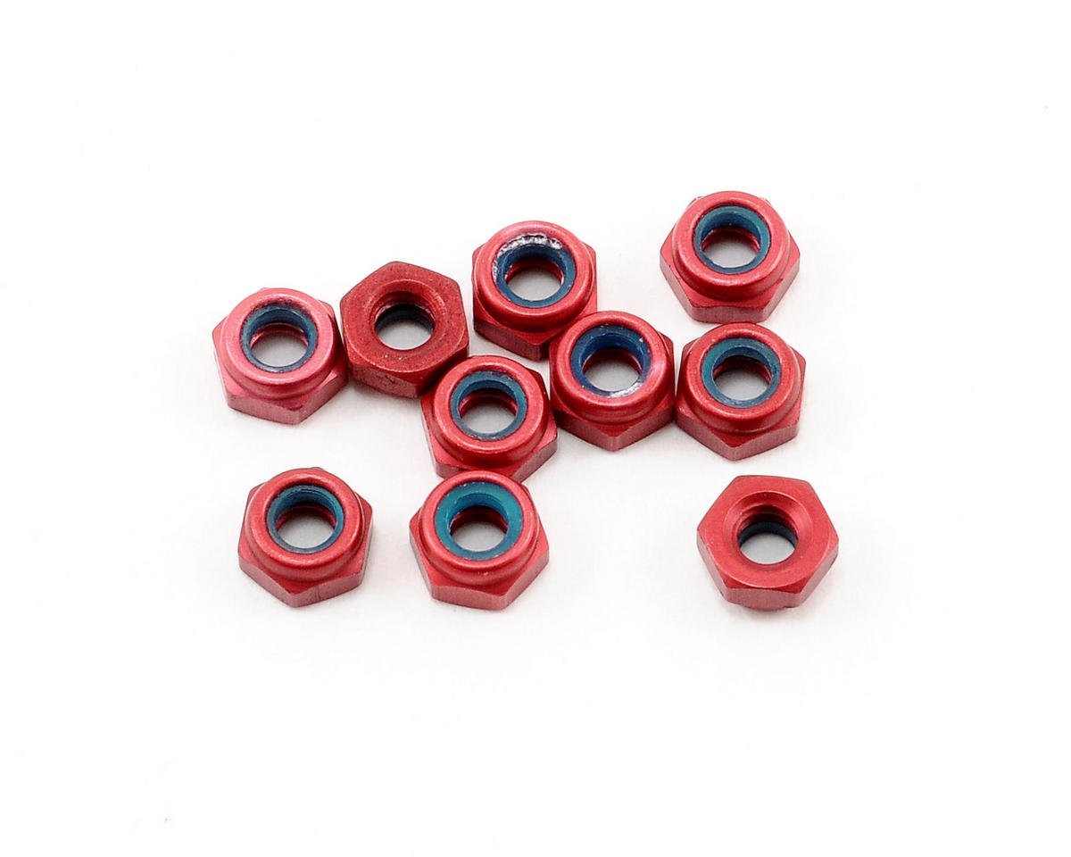 4-40 Aluminum Locknut (Red) (10) (CRC) #1412