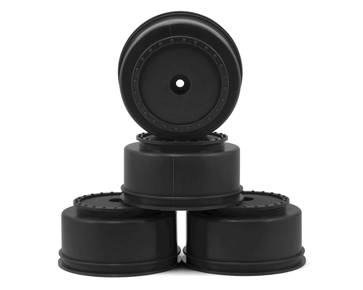 DE Racing 12mm Hex "Borrego" Short Course Wheels (Black) (4) (SC6/Slash/Blitz)