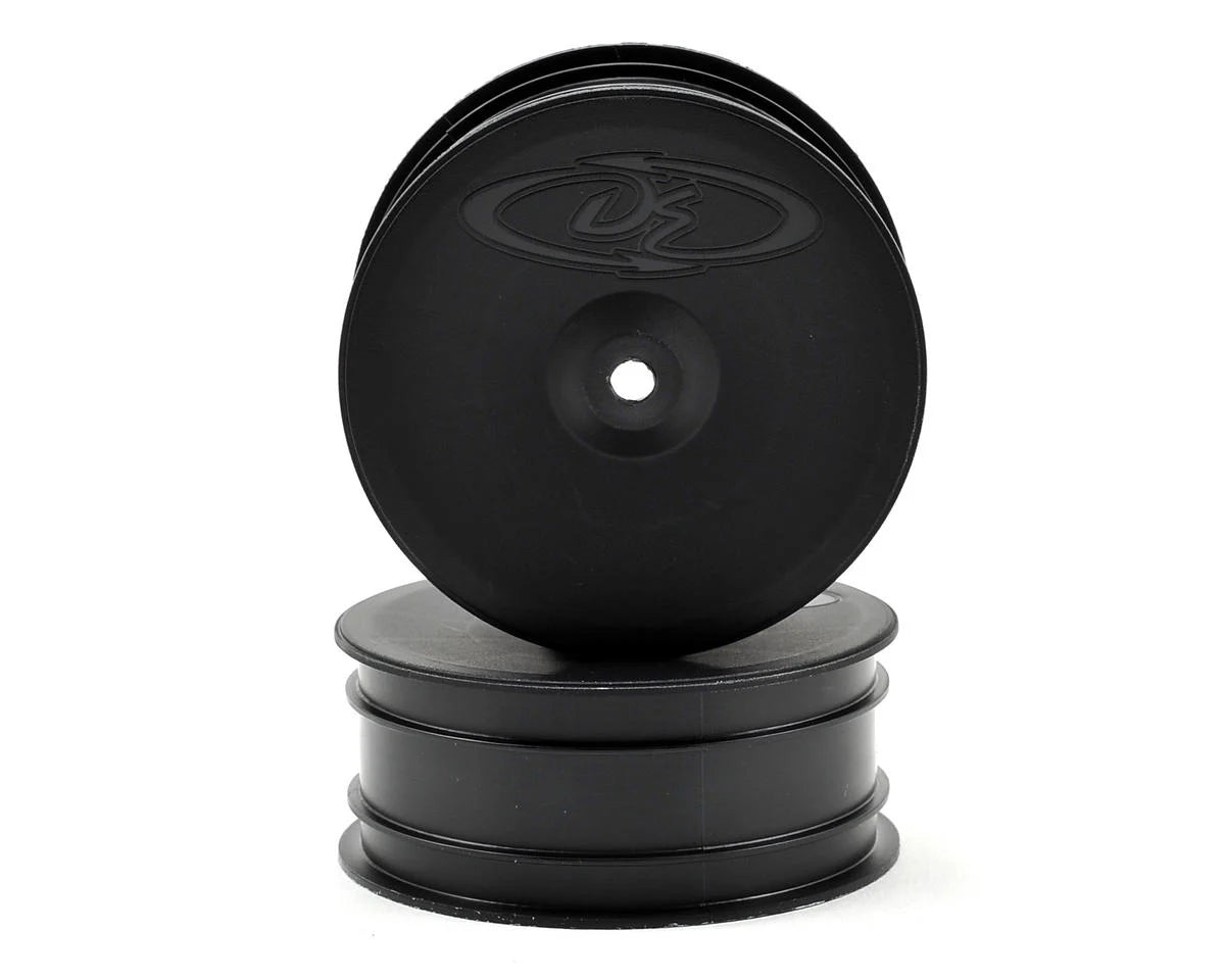 *CLEARANCE* DE Racing 9.5mm Hex "Speedline" 2.2 4WD Front Buggy Wheels(2) (B44.2) (Black)