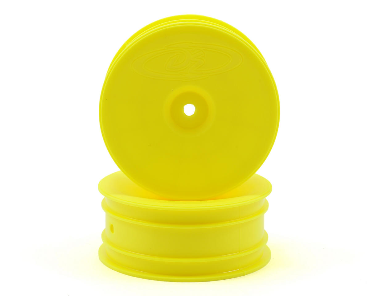 DE SpeedLine Wheels - 2.2 1/10 Buggy Front Wheels (2) (B6/RB6) (Yellow)