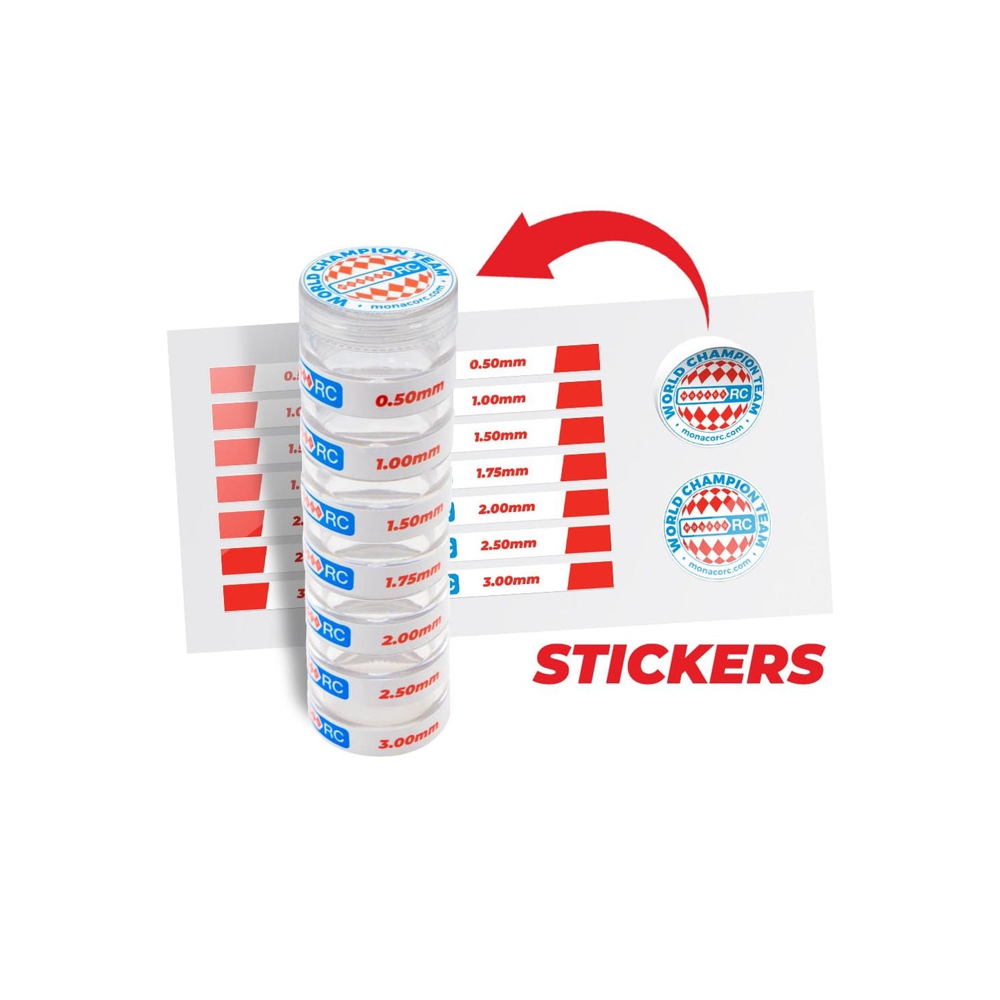 MonacoRC Shim Spiral Box - 140PCS