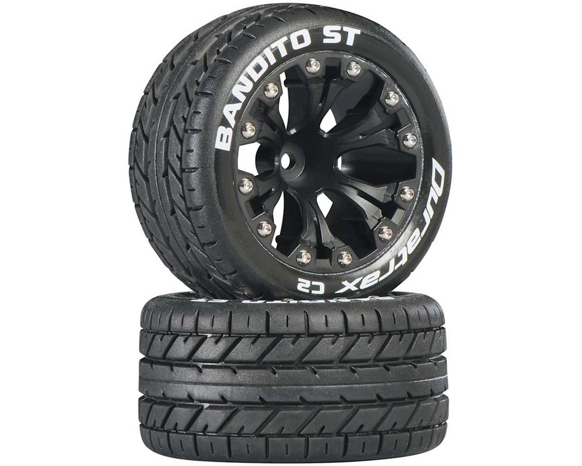 *CLEARANCE* DuraTrax Bandito ST 2.8" 2WD Mounted Front C2 Tires (Black) (2)