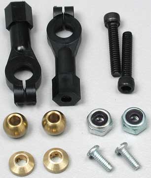 Dubro 4-40 x 5/8 Long E/Z Adjust Ball Links for 4-40 Rods w/Hardware (2/pkg)