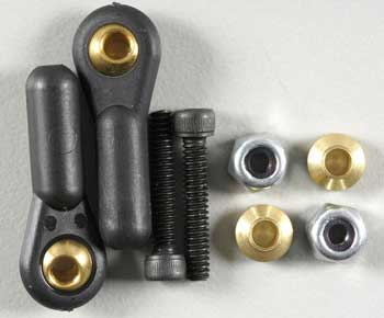 Dubro 4-40 Heavy Duty Ball Links -Black (2/PKG)
