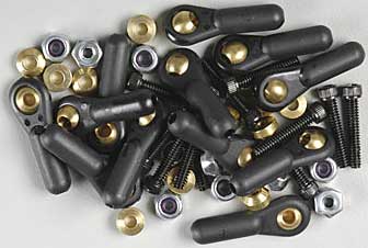 Dubro 4-40 Heavy Duty Ball Links - Black (12/PKG)